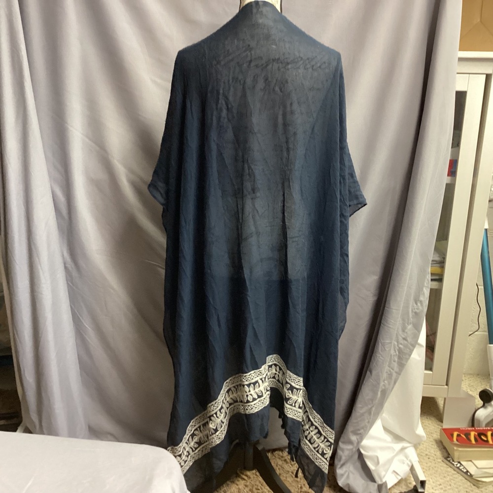 Torrid Kimono Duster Cover Up Embroidered Trim Lightweight‎ Plus Size One Size - Picture 11 of 12